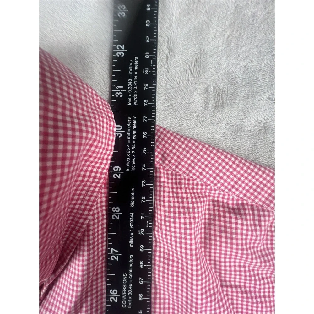 RALPH LAUREN Custom Fit Red And White Gingham Button Down Shirt  Size XXL - Picture 9 of 12